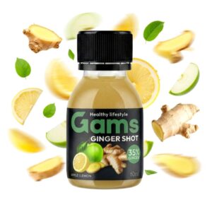 Gam's Студено пресован Джинджифилов Шот с ЛАЙМ и ЯБЪЛКА