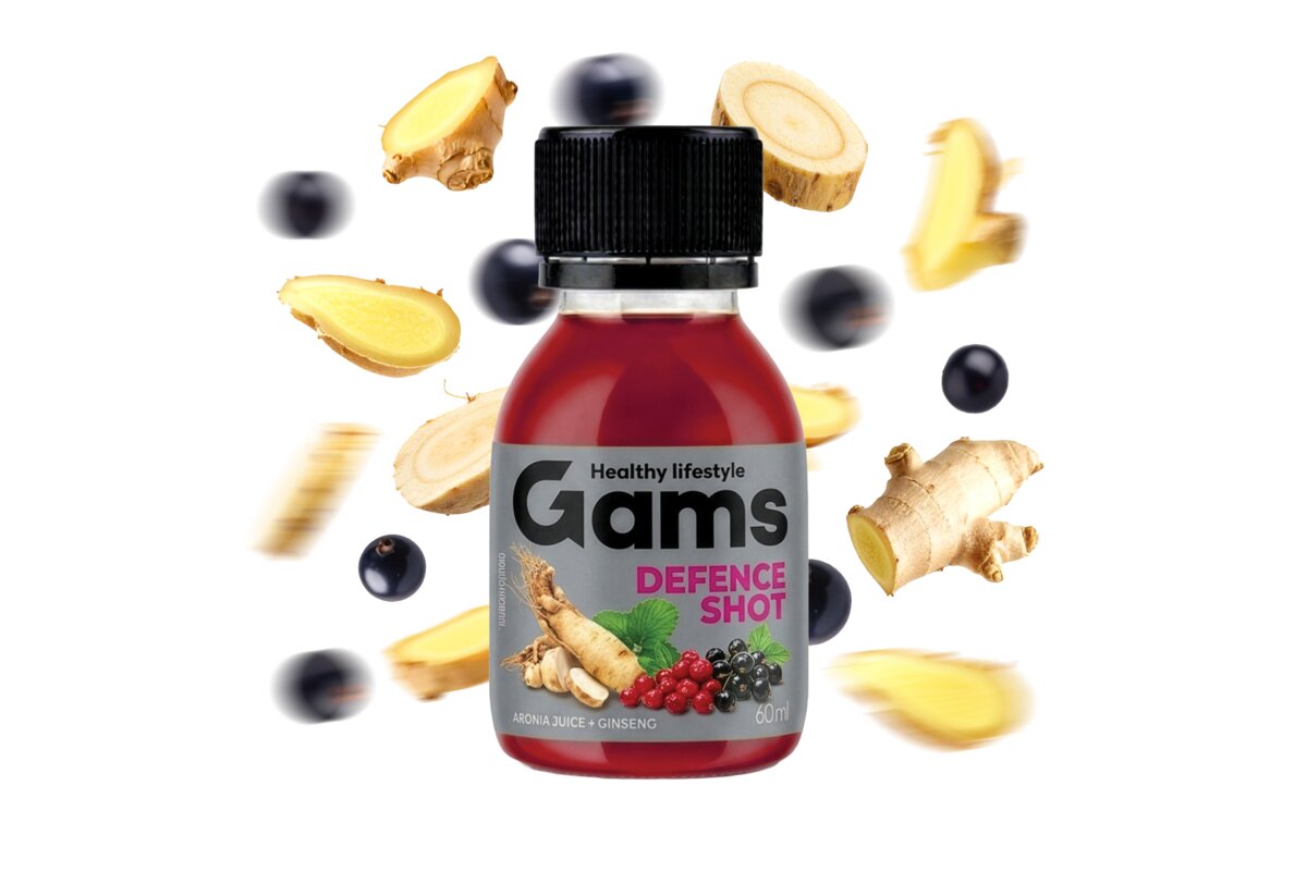 GAMS ШОТ ЗАЩИТА - АРОНИЯ и ЖЕНШЕН 60 мл.