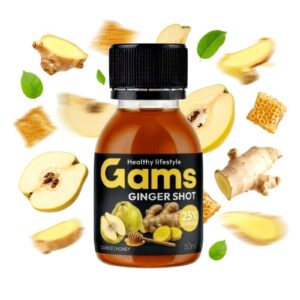 Gam's Студено пресован Джинджифилов Шот с ДЮЛЯ И ПЧЕЛЕН МЕД